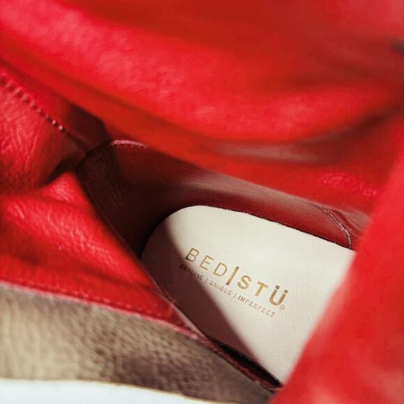 BED | STU Posh Olive Driftwood Lace Up Leather Boots Women's Combat Style 9.5 - Picture 14 of 15